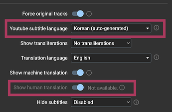 Korean CC Only with Machine Translations in English Using LR